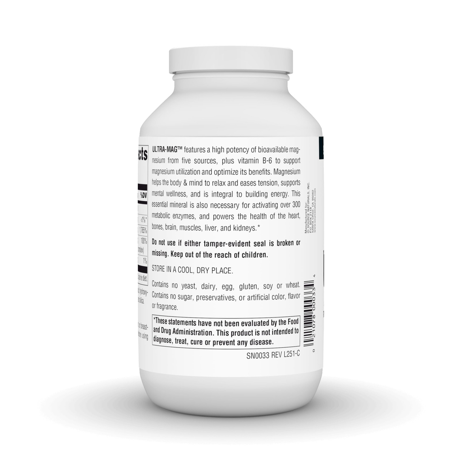Source Naturals Ultra-Mag, 5 in 1 -Bioavailable 240 Count (Pack of 1)