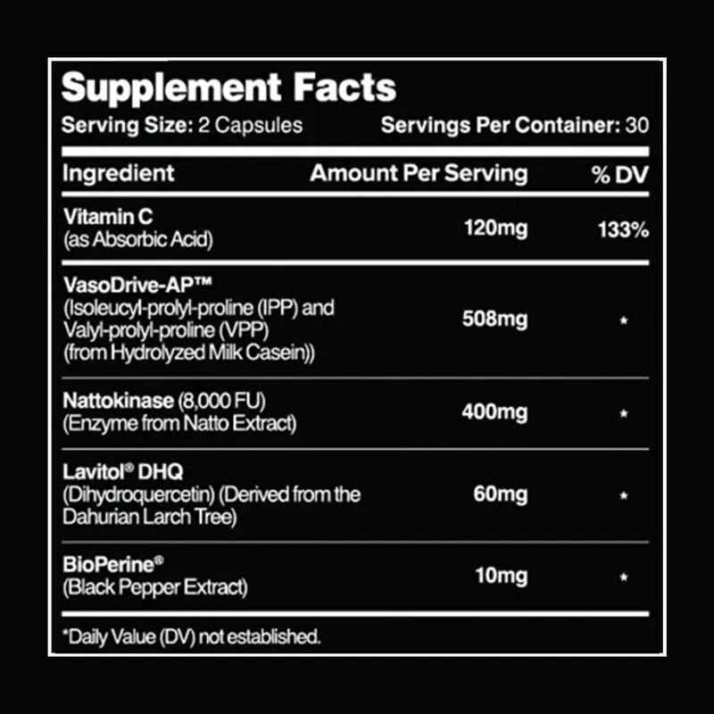 3Pcs-Leviathan Nutrition Nattokinase Flow Supplement Hemo with forNitric Oxide+