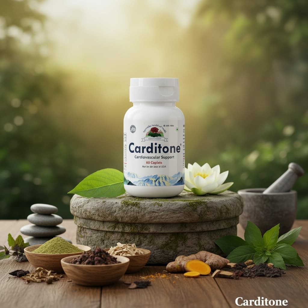 Carditone, Cardiovascular Support Supplement, 60 Caplets, 1000 mg