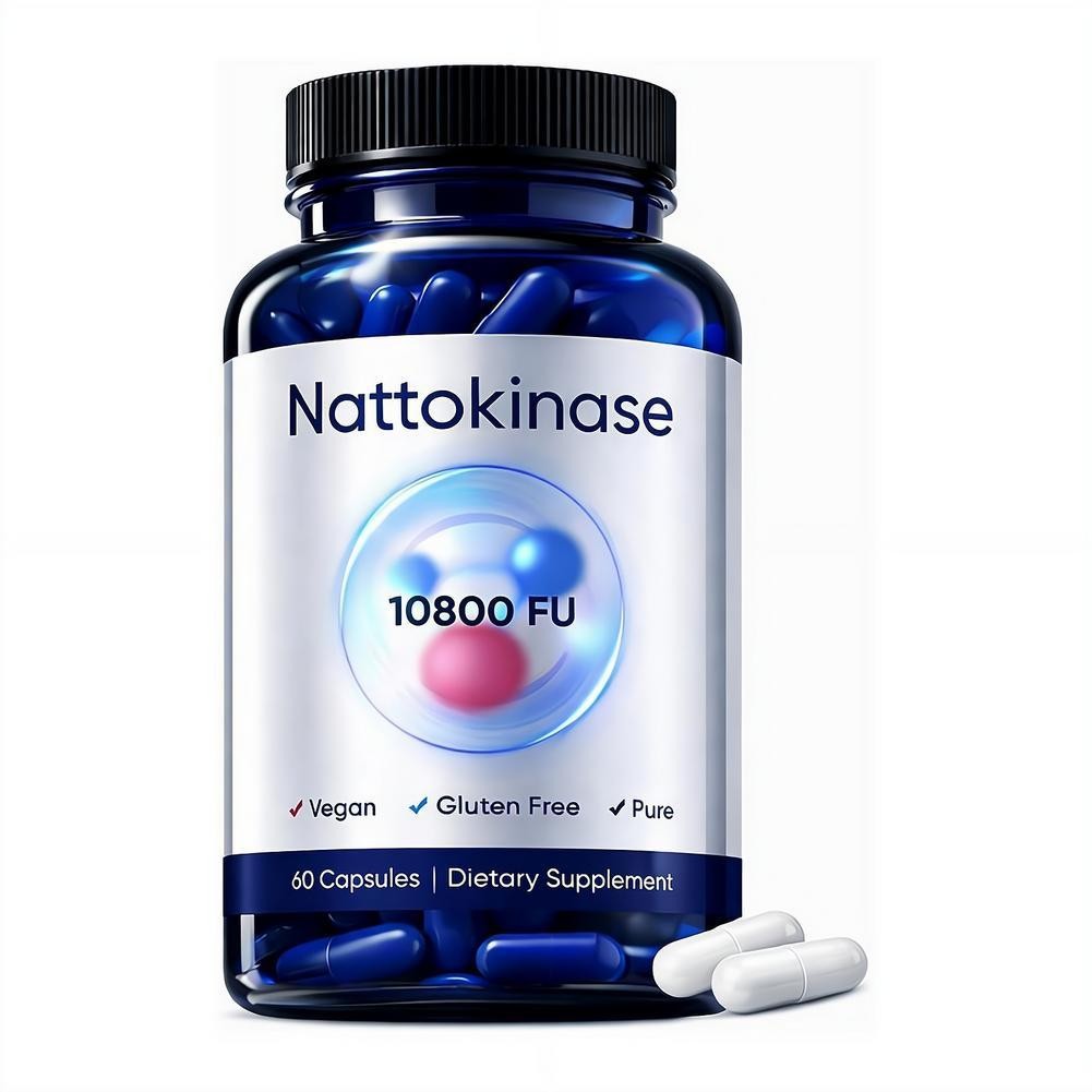 Premium 1-3X Nattokinase Supplement – 10800 FU 60 Capsules Per Serving HOT 2026