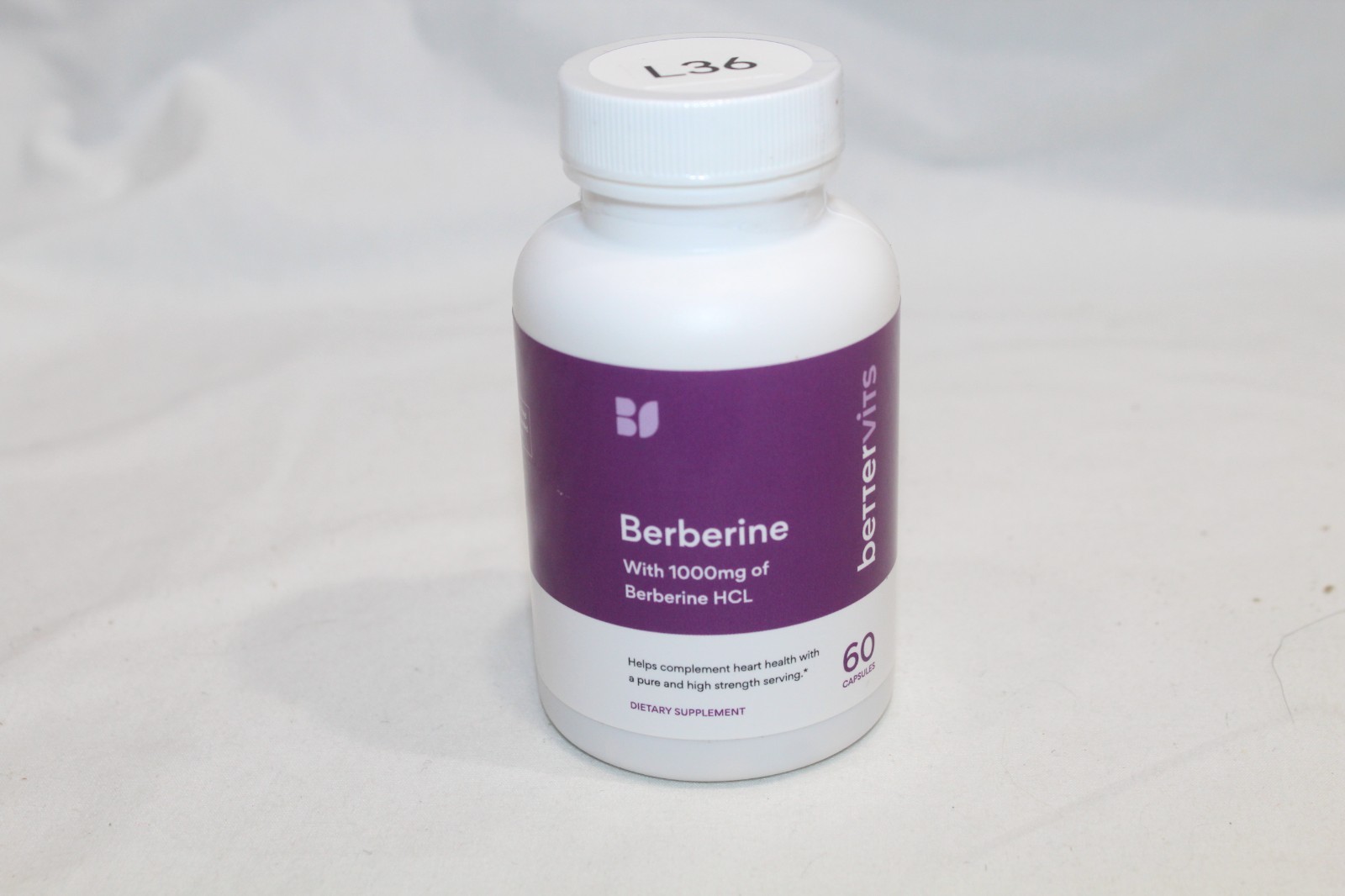 Bettervits Berberine With 1,000mg Pure Berberine, 60ct, Expires 01/2028