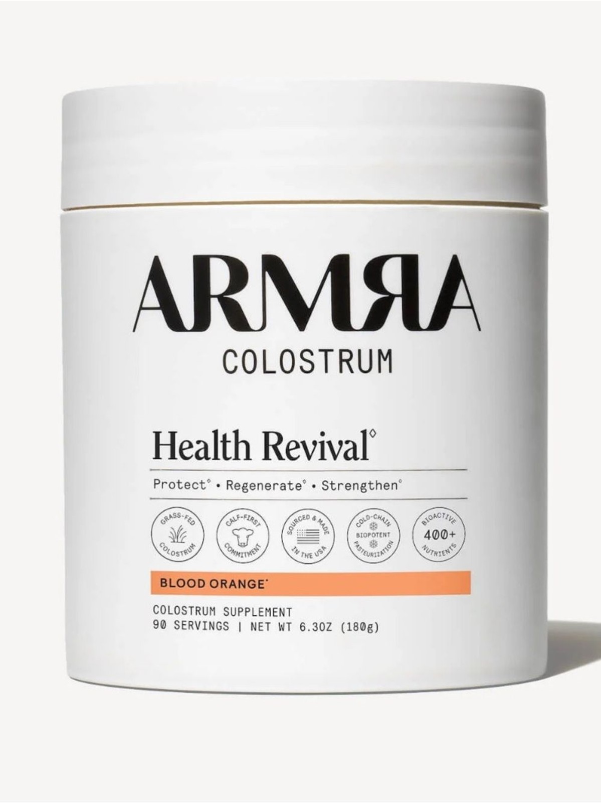 ARMRA Colostrum Health Revival – Blood Orange NEW 90 Serving 6.3Oz