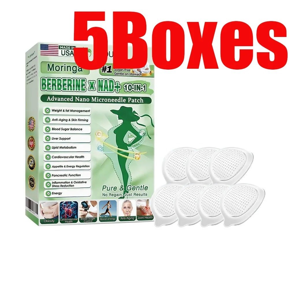 NEW GLORENDA Moringa Berberine x NAD+10-in-1 Advanced Nano Microneedle Patch