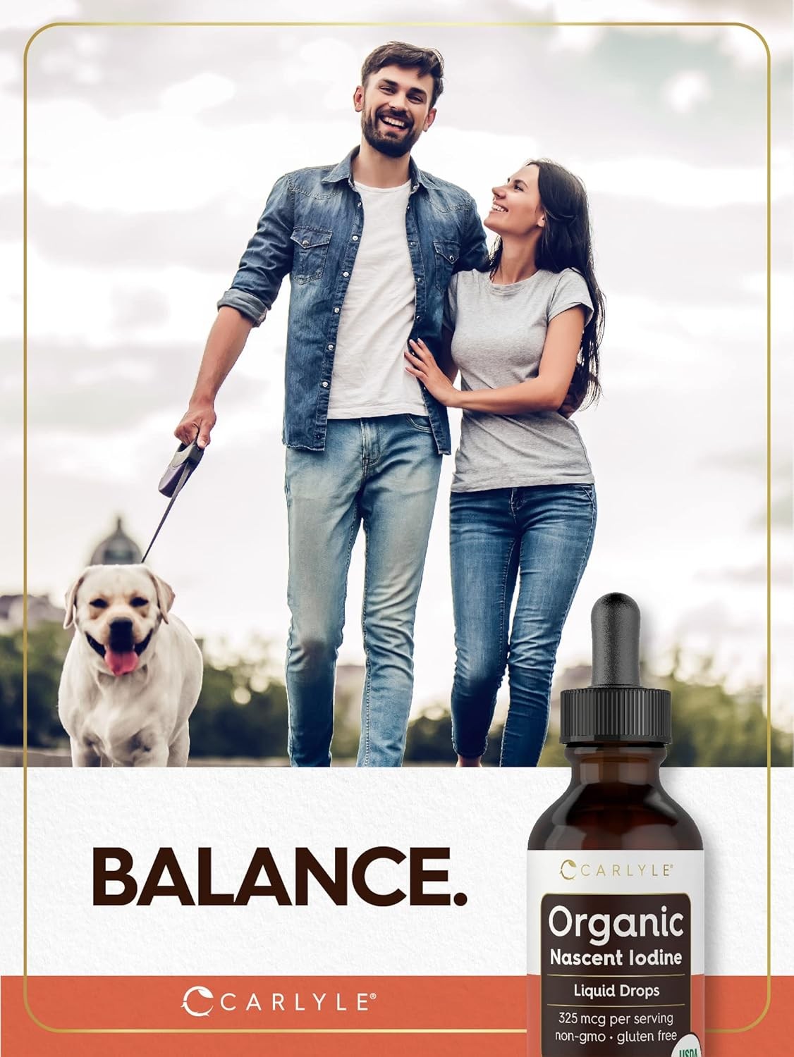 Organic Nascent Iodine Liquid Drops | 2 Fl Oz | Vegan Supplement | Non-g