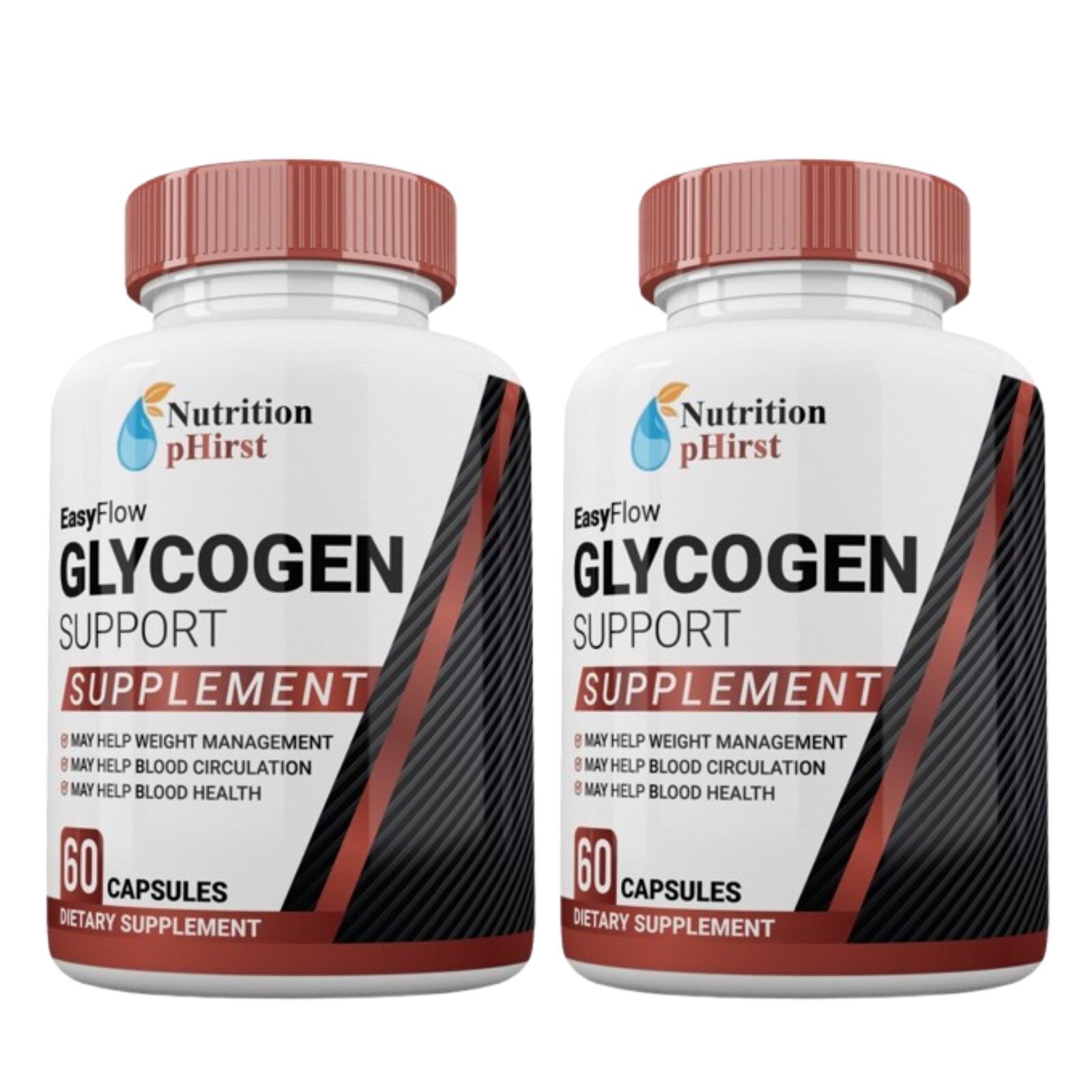 EasyFlow Glycogen Support Pills, Easy Flow Capsules Blood Support (2 Pack) USA