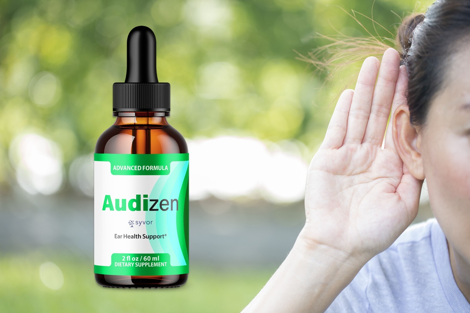 Audizen Ear Health Suppport Drops Natural Formula Hearing Supplement (3 Pack)