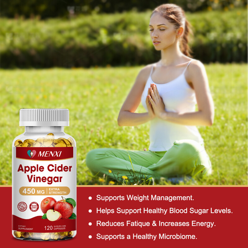 Apple Cider Vinegar Capsules – 450 mg with The Mother Keto Diet Supplement 120pc