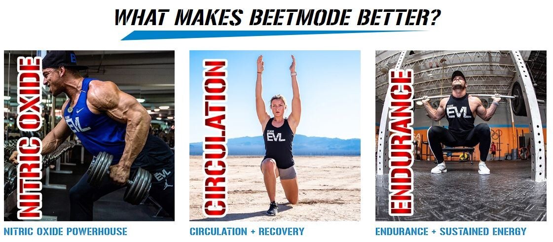 EVLution Nutrition BeetMode Concentrated Beet Crystal Nitric Oxide Booster 30srv