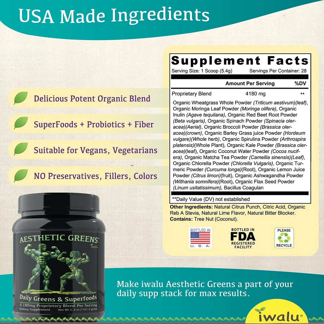 Grass Greens Blends | Best Supplement Capsule Pill Men Women FREE SHIP