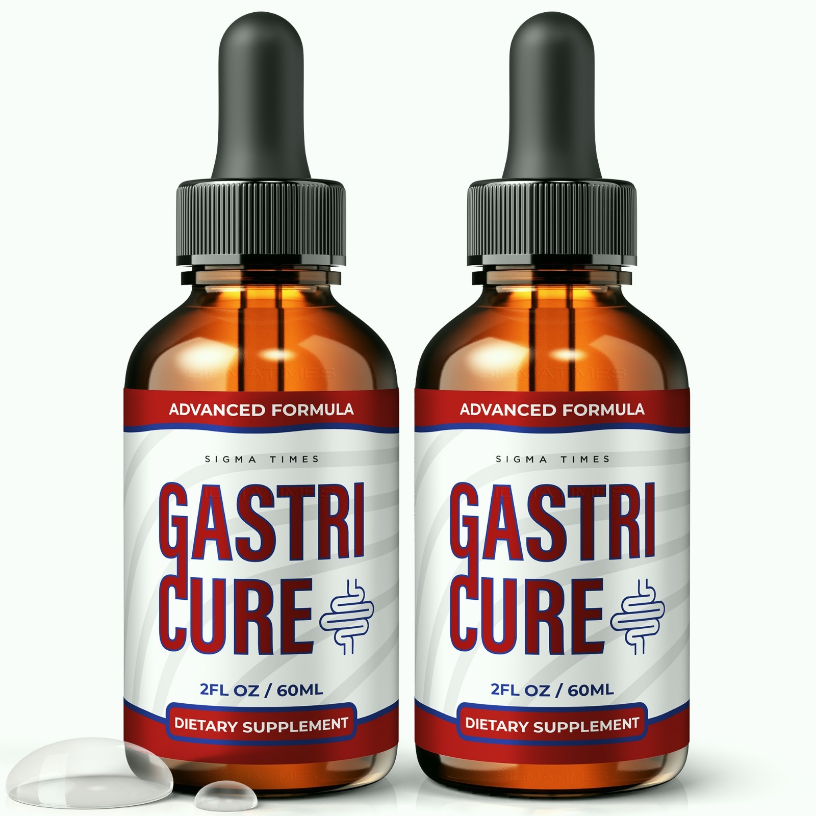 Gastri Cure Drops – GastriCure Natural Digestive Support and Comfort – 2 Pack