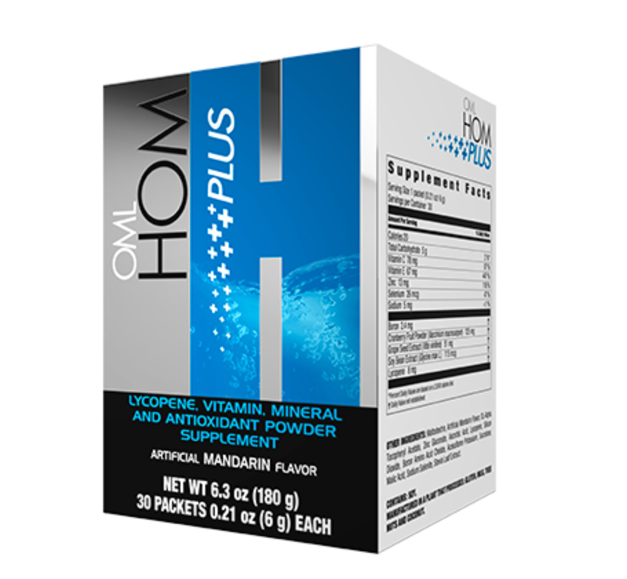 Hom Plus NET WT 6.3 oz (180g) 30 PACKETS 0.21 oz (6 g) EACH | mandarin Flavor