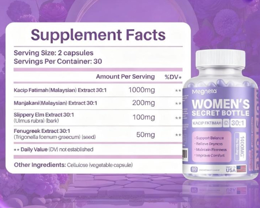 Women’s Secret Bottle Capsules – High Quality Natural Dietary Formula – High Qua