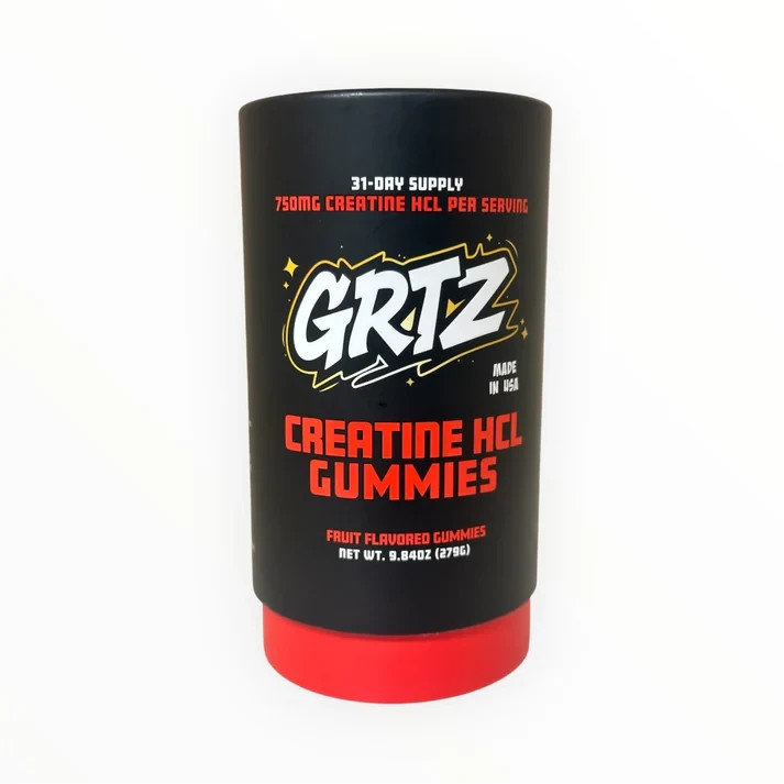 Creatine HCL Gummies 31 day supply made in the USA with plant based coloring