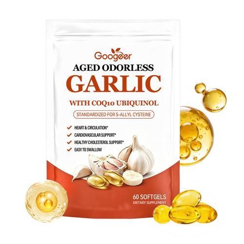 Improved Aged-Resilia Garlic Extract 600mg Softgels (60 Count)