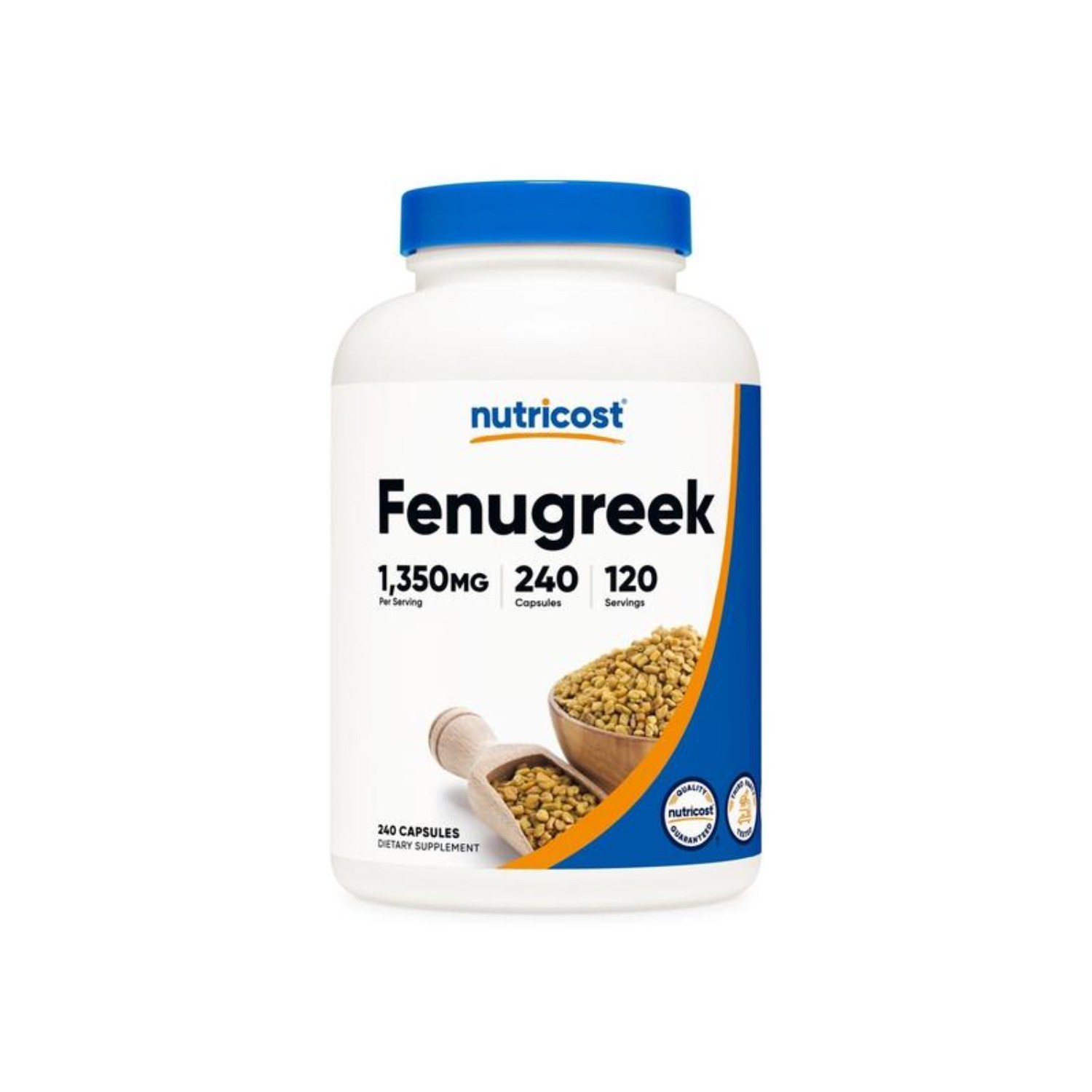 Fenugreek 1350mg, Non-GMO & Gluten Free,240 Capsules++