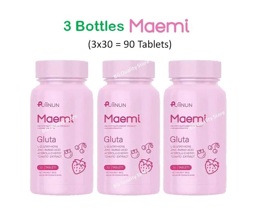 3X Maemi Gluta Manami Collagen or Nanami ALA Chewable Tablet Bright Beauty Skin