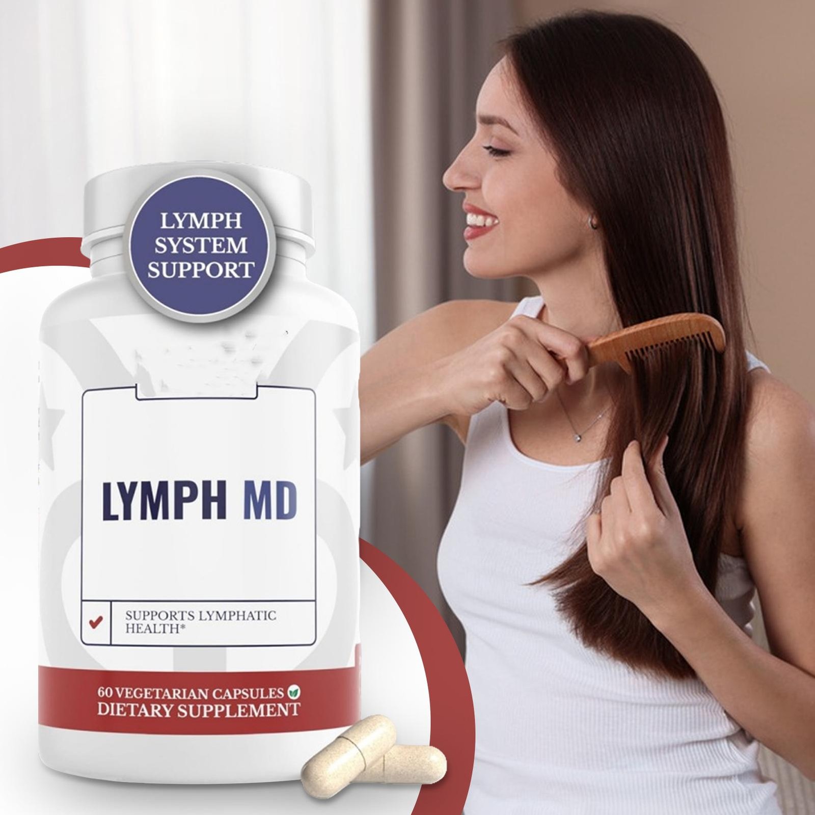 Lymph MD – Lymphatic System Supplement with 9 Botanicals. Men and Women – 60 cap