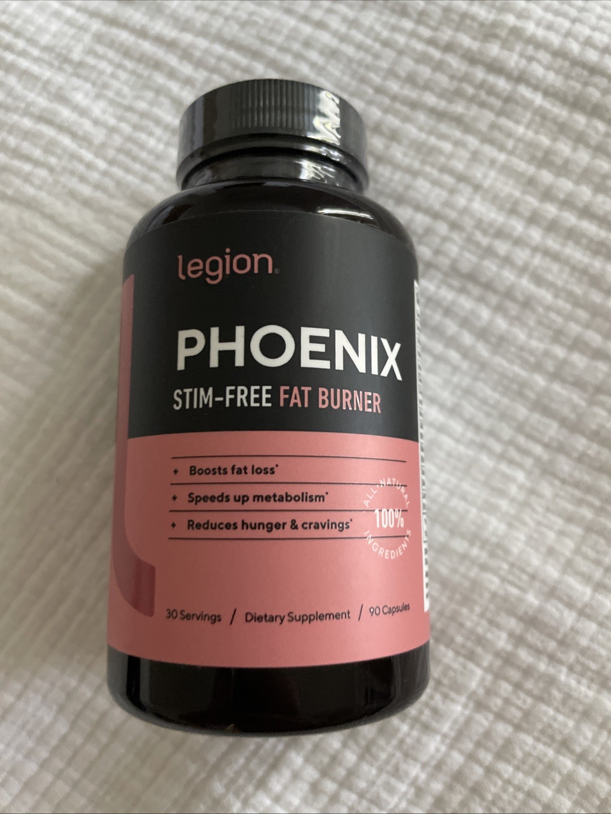 Legion Phoenix Caffeine Fat Burner Supplement 90 Caps Exp 07:2026