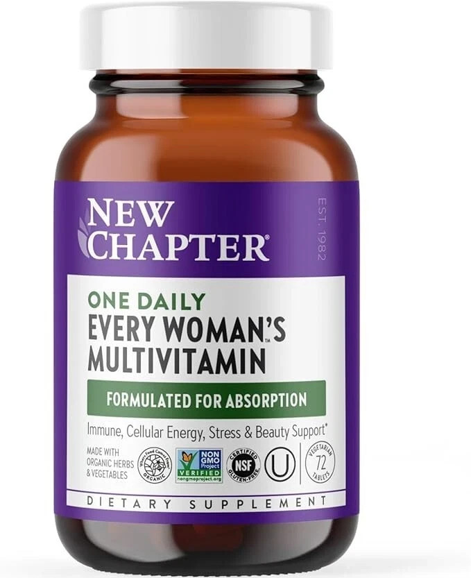 New Chapter Women’s Multivitamin One Daily 72 Tabs Exp 2026+