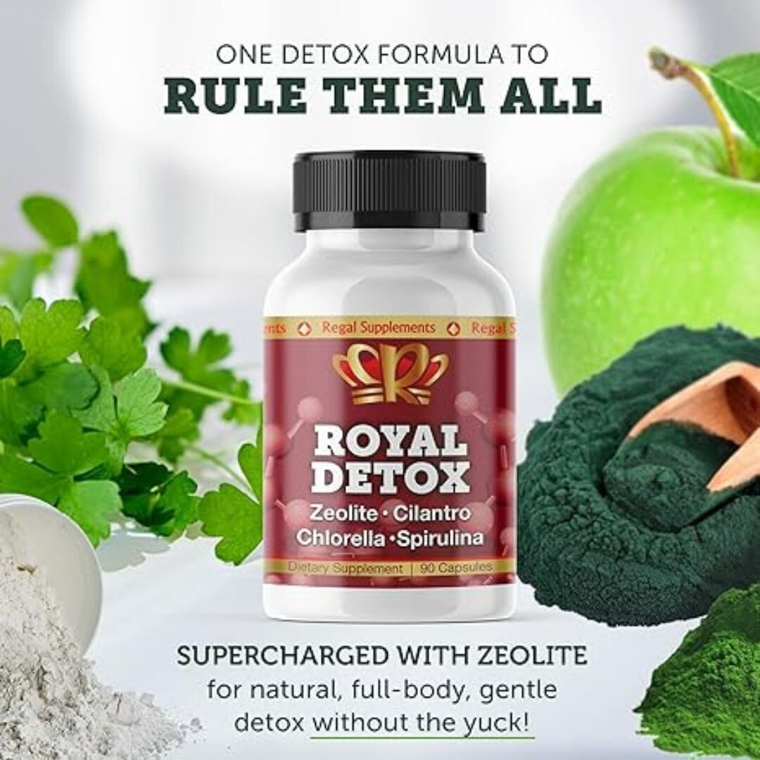 Royal Detox – All-in-One Cleanse | Zeolite Cilantro Chlorella Spirulina Apple…