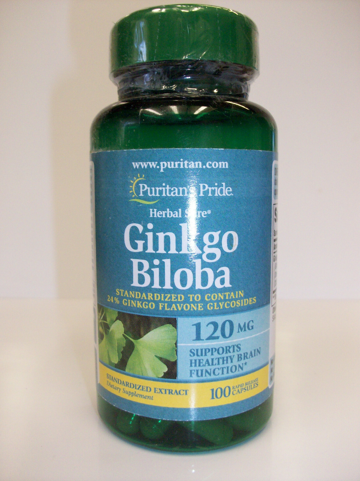 Ginkgo Biloba 120 mg 100 Capsules Supports Healthy Brain Function