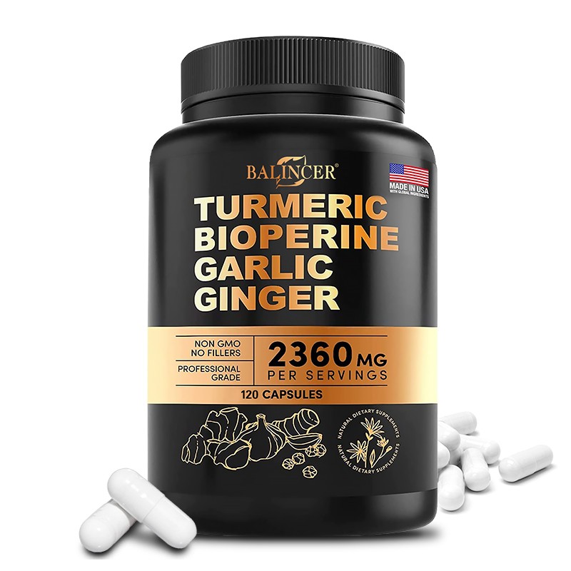 Turmeric Extract Black Pepper Supports Immune System Antioxidant 120 Pills
