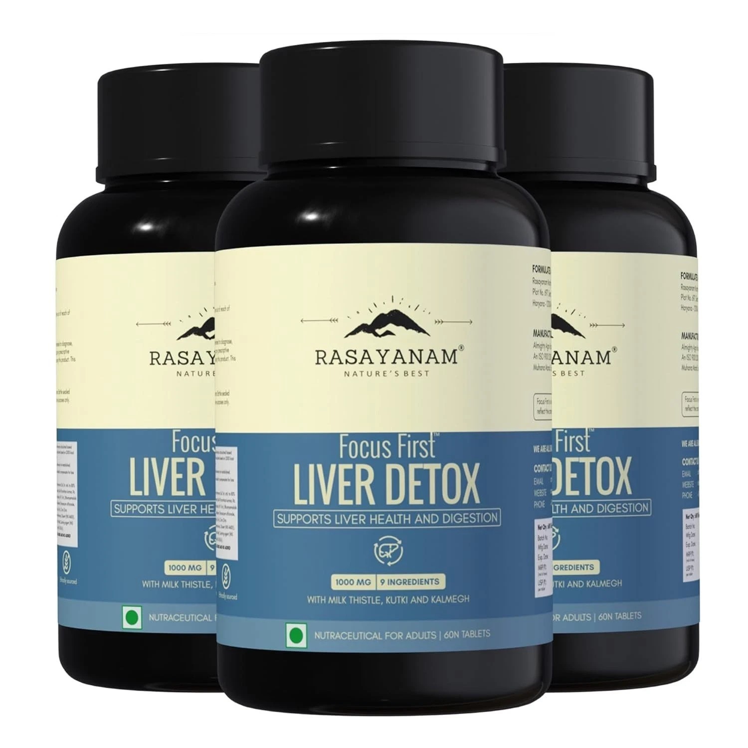 Liver Detox Supplement | Milk Thistle with 80% Silymarin | With 9-Ingredient u11