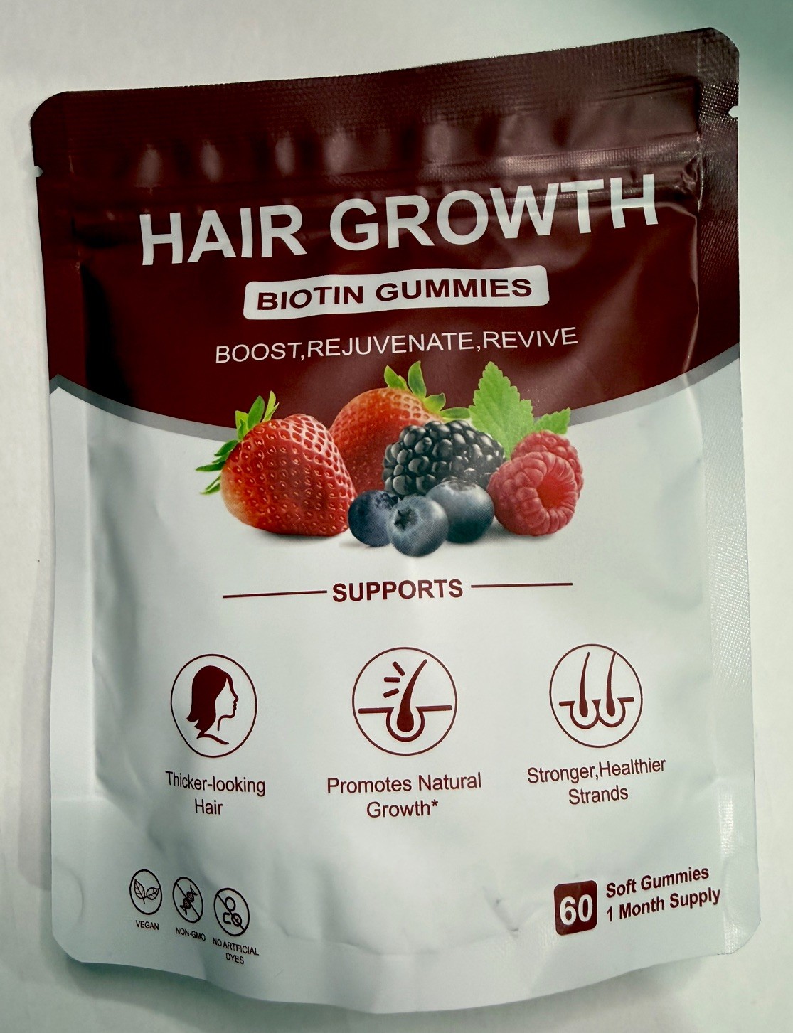 Lumin Hair Growth Vitamins Gummies for Black Women, Healthy Nourishment