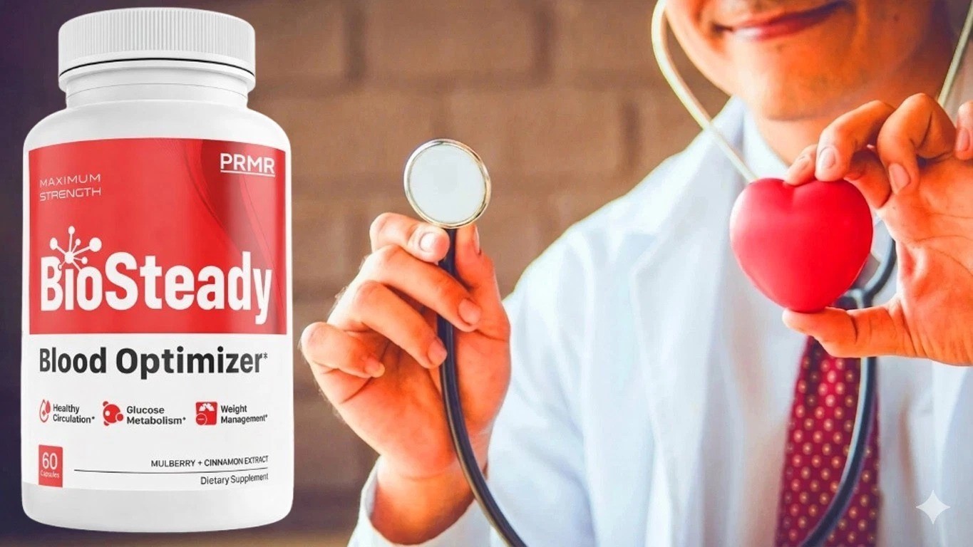(1 pack) BioSteady Blood Health Support Dietary Supplement – ( 60 Capsules )