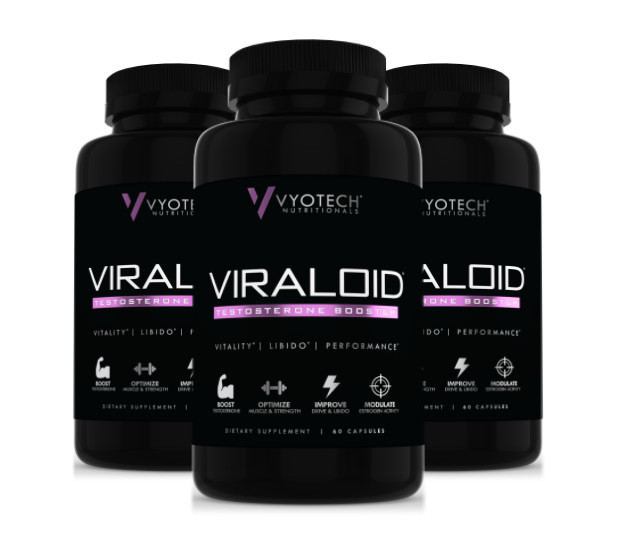 Natural Testosterone Booster Optimize Muscle Strength Viraloid by Vyotech 3 Bt