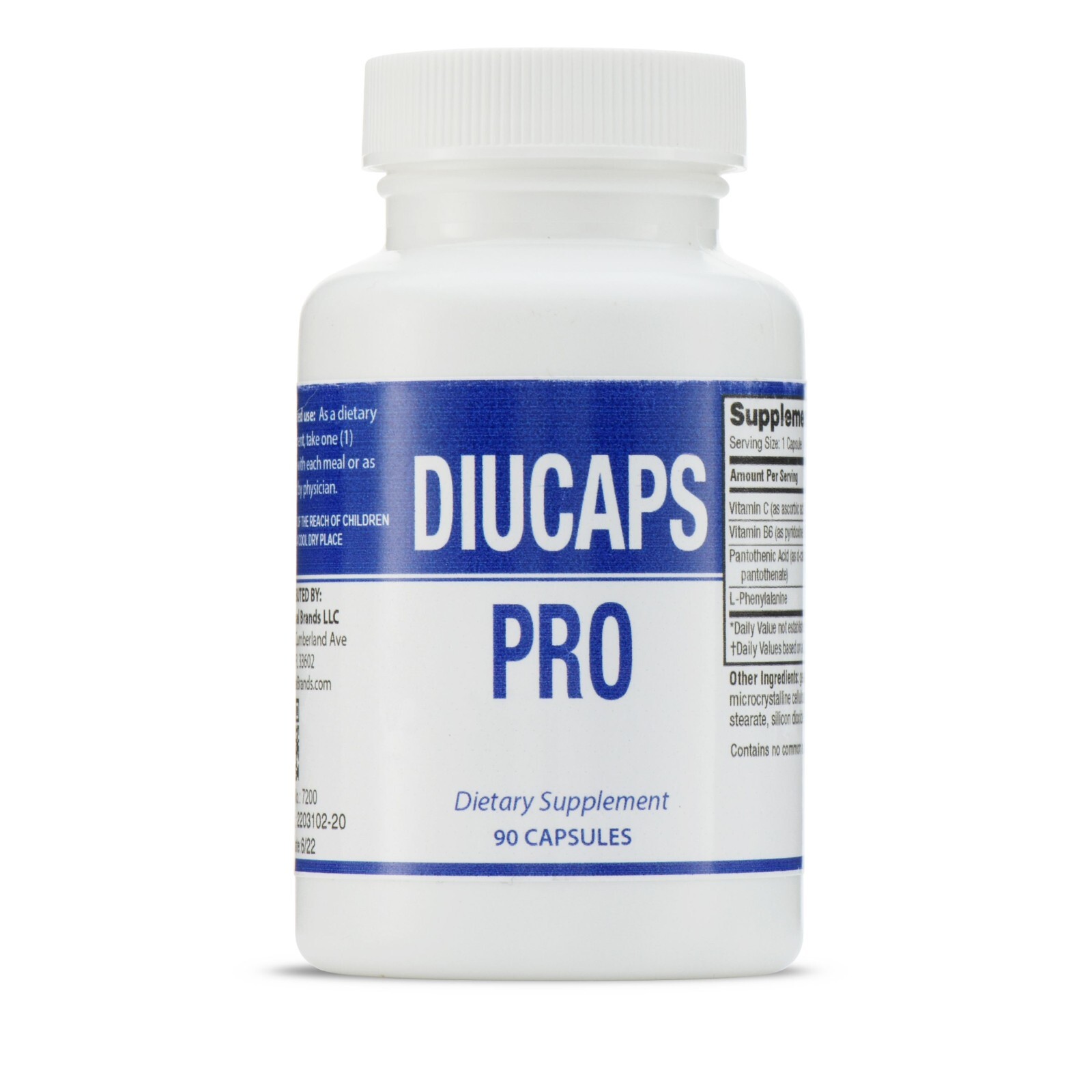 DIUCAPS PRO 90 Capsules Manufactured Legere Pharmaceuticals for ES Global Brands