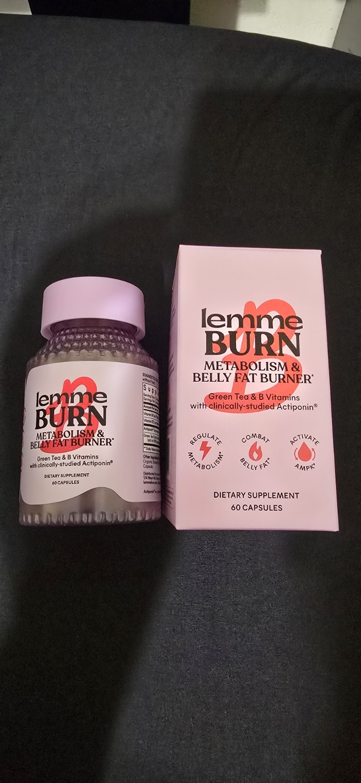 💯authentic Lemme Burn Metabolism and Belly Fat Burner Capsules For Adult -60ct