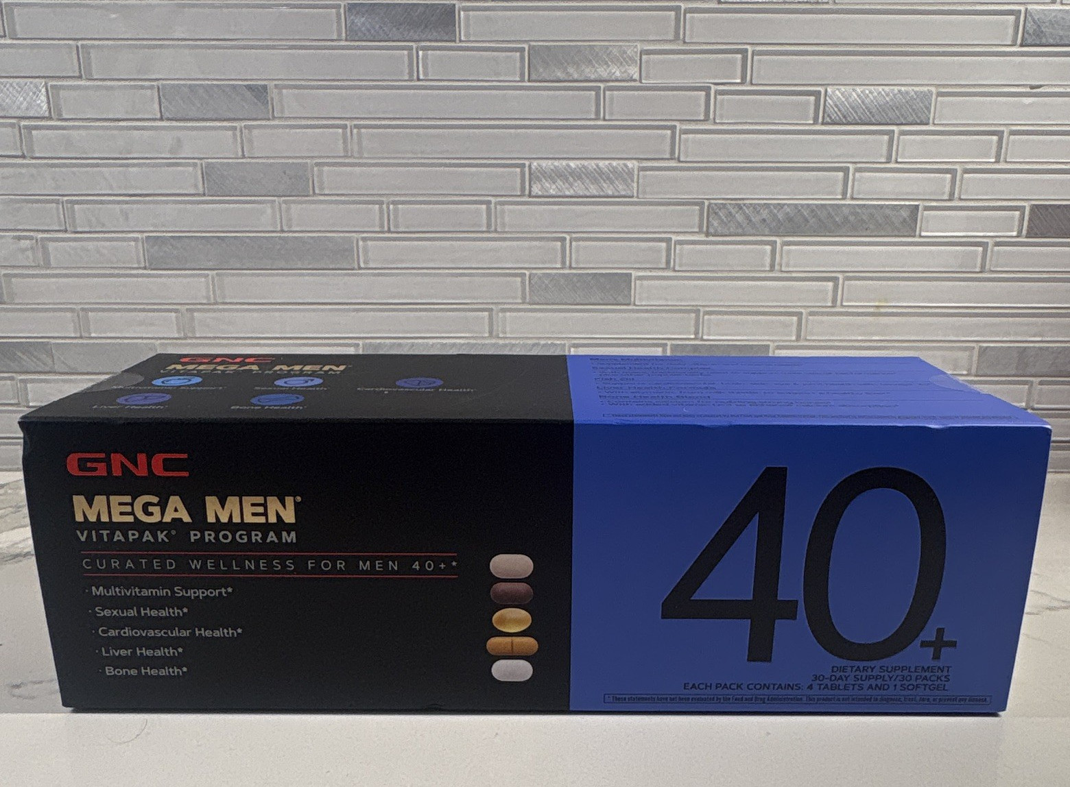 *BRAND NEW* GNC Mega Men Vitapak Program 40+ Men’s Multivitamin Pack 150 Tablets