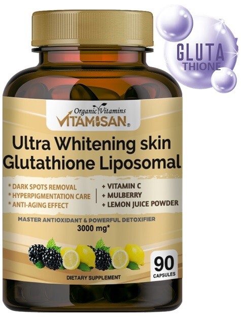 Liposomal Glutathione organic Vitamins 3000mg – 90 Capsules Ultra Master Liver D