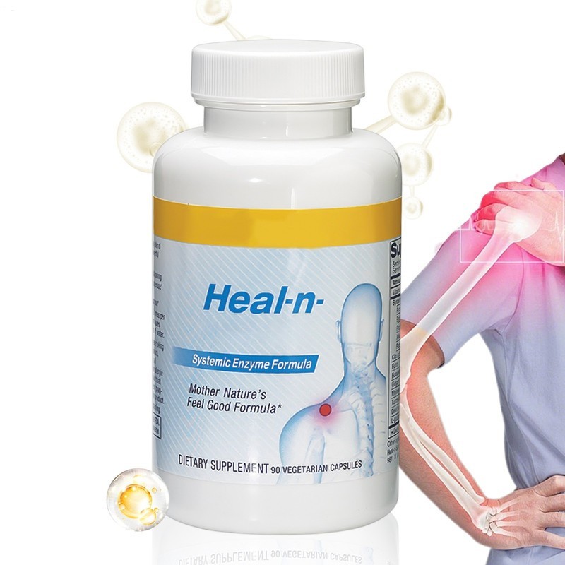 3 pack LivingWell 90 Heal|n|Soothe Systemic Formula Enzyme Nutraceuticals Cap