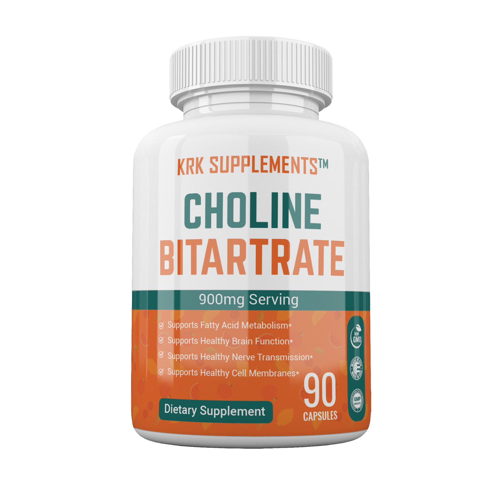 1x Choline Bitartrate 900mg Brain Memory Booster Phosphatidylcholine Nootropic