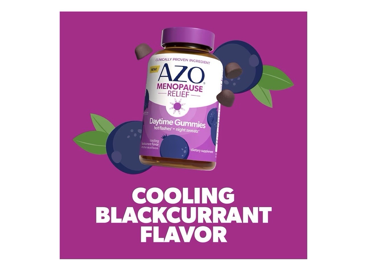 AZO® Daytime Menopause Gummies for Women, 30 Gummies EXP 11/2026