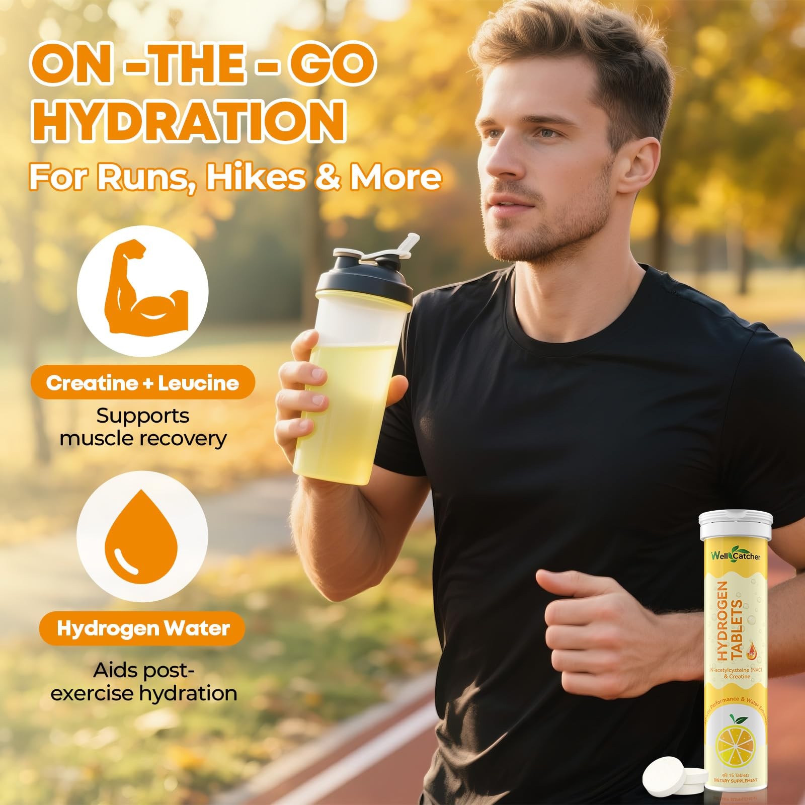 Hydrogen Tablets for Drinking Water: Molecular Hydrogen Tabs 12.4PPM with Mag…