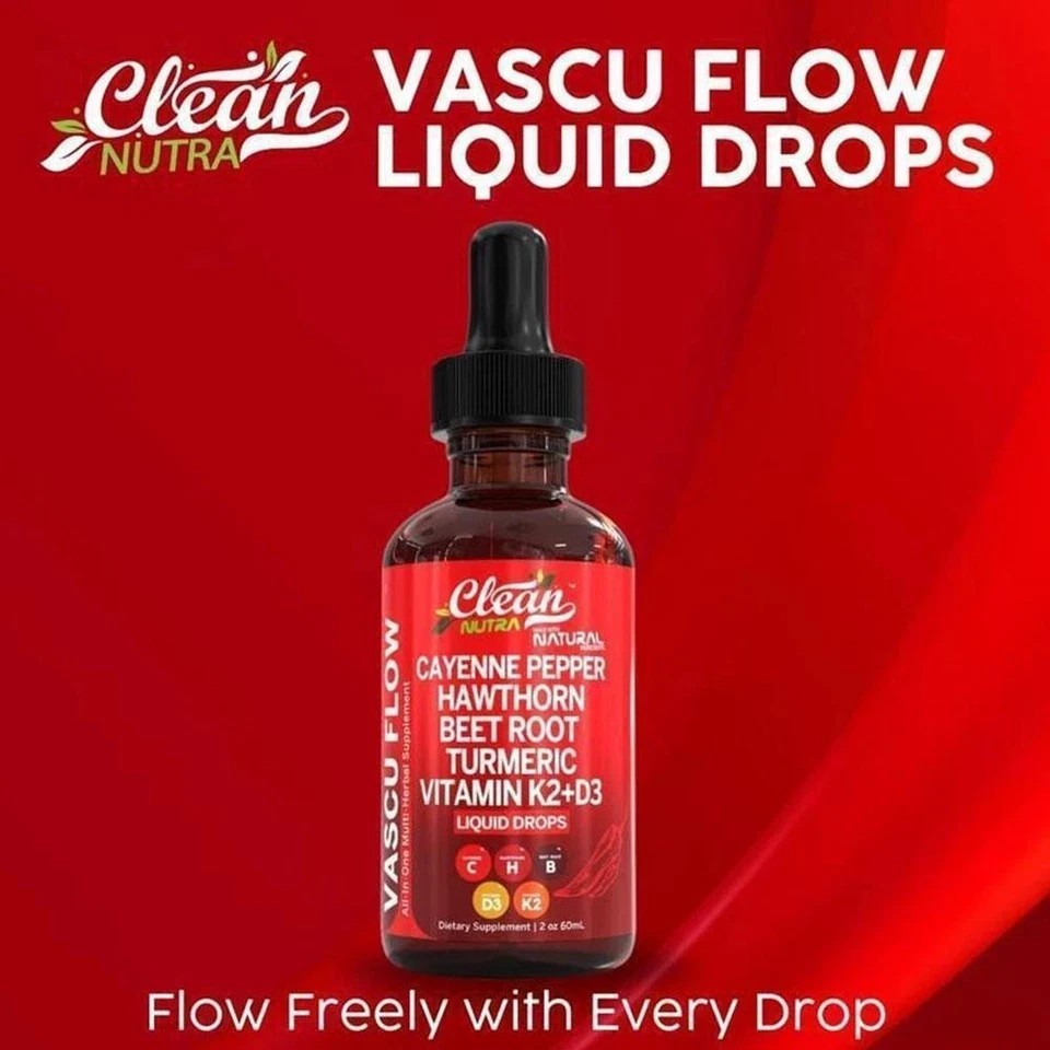 Cayenne Pepper Hawthorn Beet Root Turmeric Vitamin K2+D3 Liquid Drops (60ML) ！+