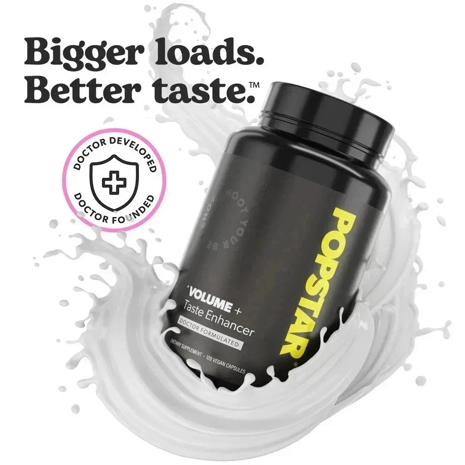 Popstar Semen Volume Supplement 120 Capsules Men’s Fertility Zinc NEW Pack of 1