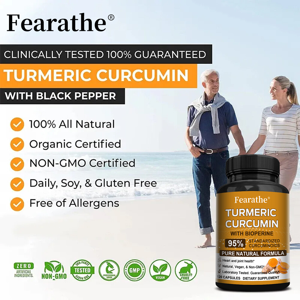 TURMERIC CURCUMIN 95% CURCUMINOIDS 1200mg EXTRACT TUMERIC BIOPERINE ANTIOXIDANT