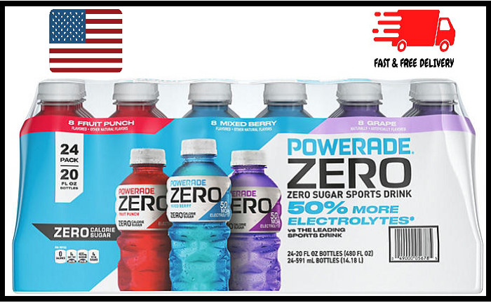 Powerade Zero Sports Drink Variety Pack (20 fl. oz., 24 pk.)