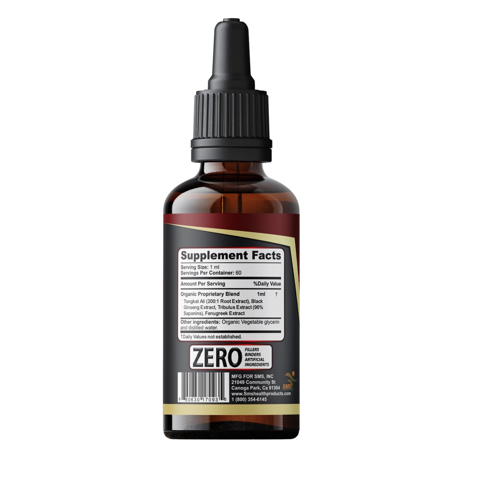 Man Bulge Mens Natural Tincture Herbal Drops 3 Pack 6 Fl Oz