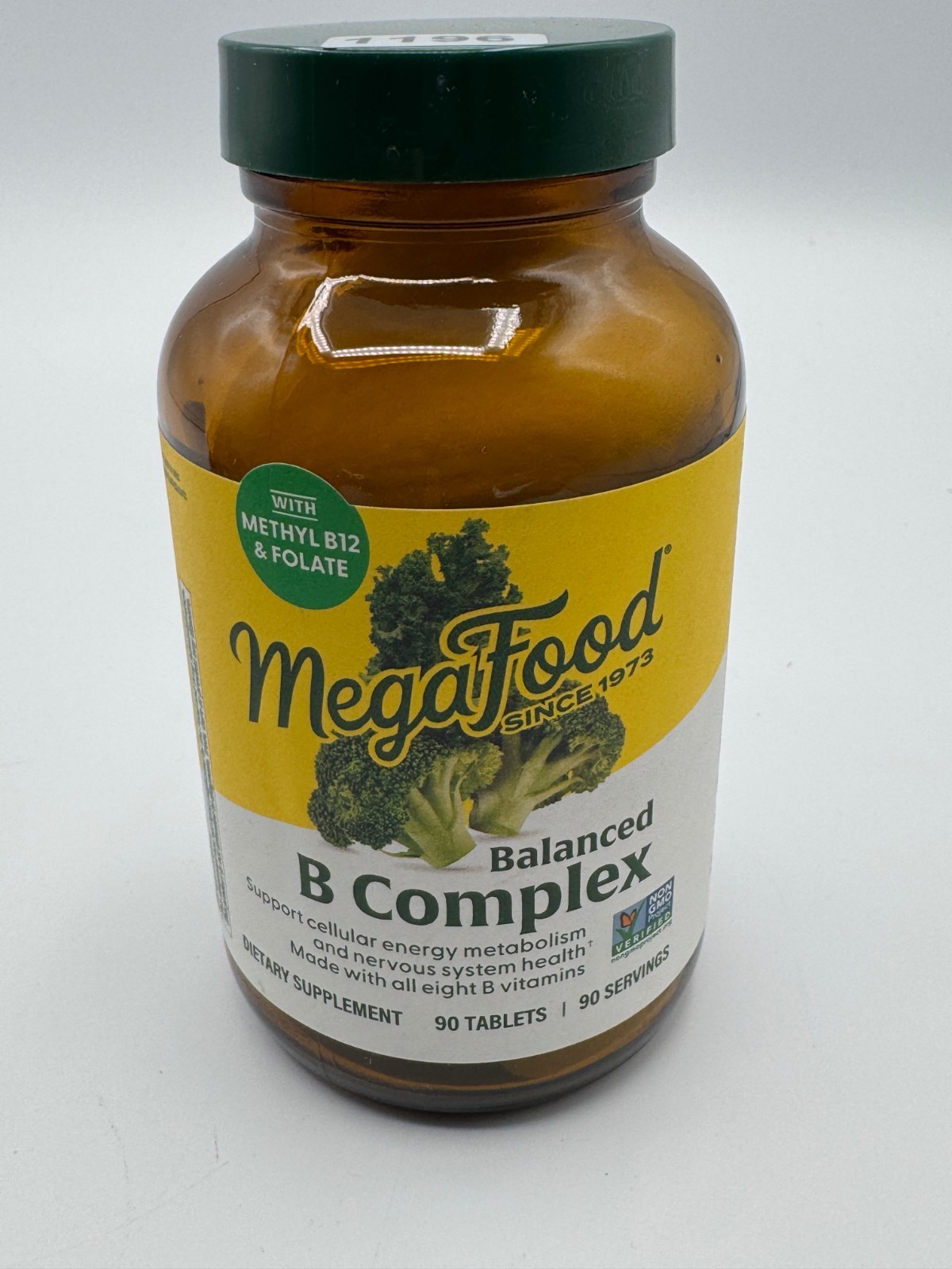 MegaFood Balanced B Complex 90 Tablets Methyl B12 Folate Vegan New Sealed