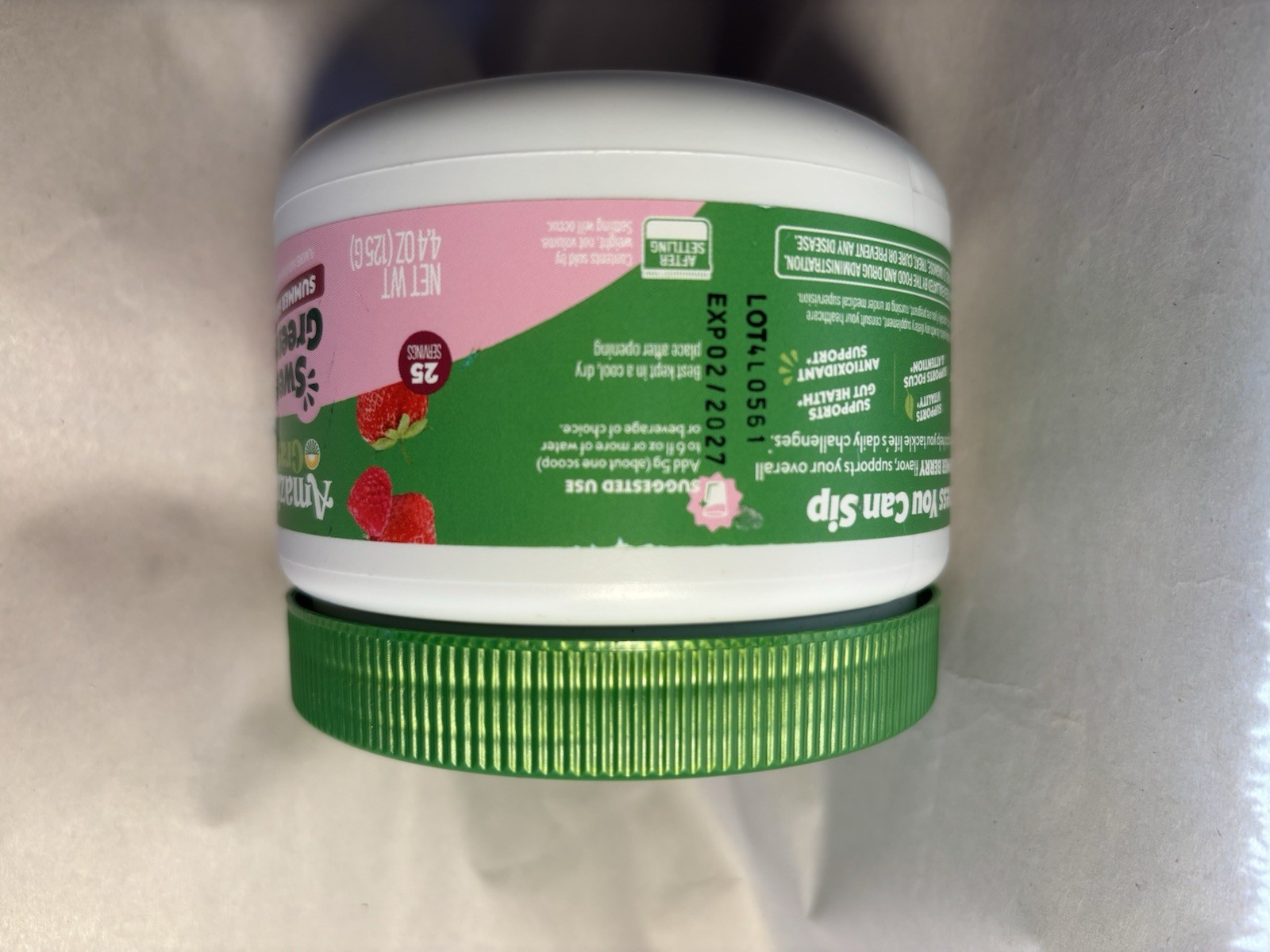 Amazing Grass Sweet Greens Superfood Powder, Summer Berry 25 Servings USA Seller