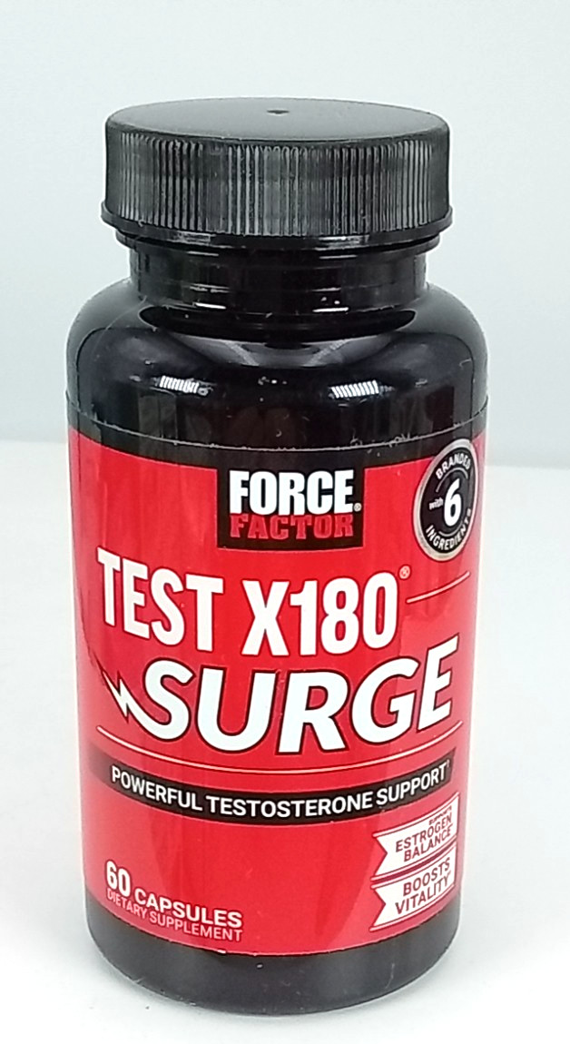 Force Factor TEST X 180 SURGE Powerful Testosterone Booster – BB DATE 03/2029