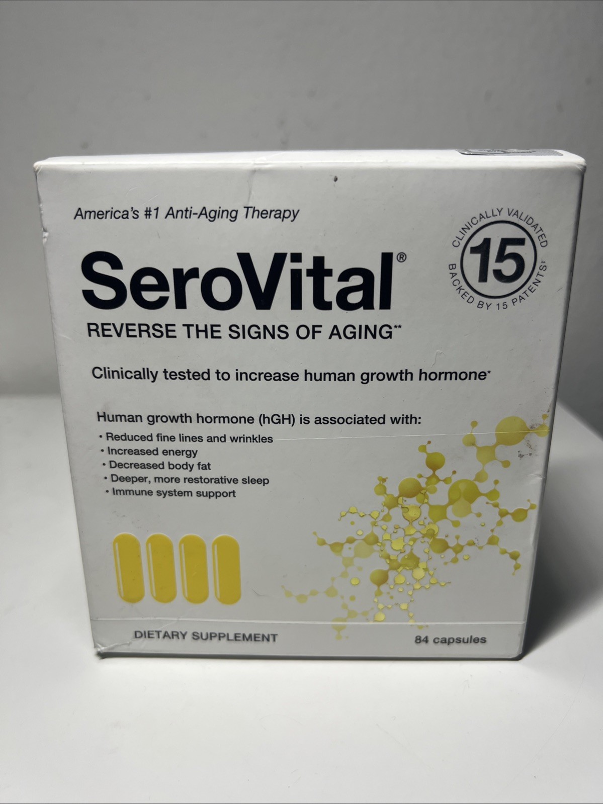 SeroVital Reverse The Signs of Aging 84 Capsules Exp 09/26 Open Box