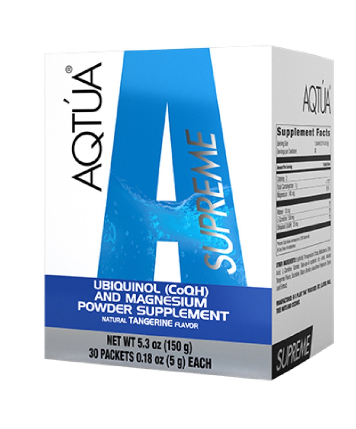 AQTUA SUPREME NATURAL TANGERINE FLAVOR 30SACHETS **FREESHIPPING**