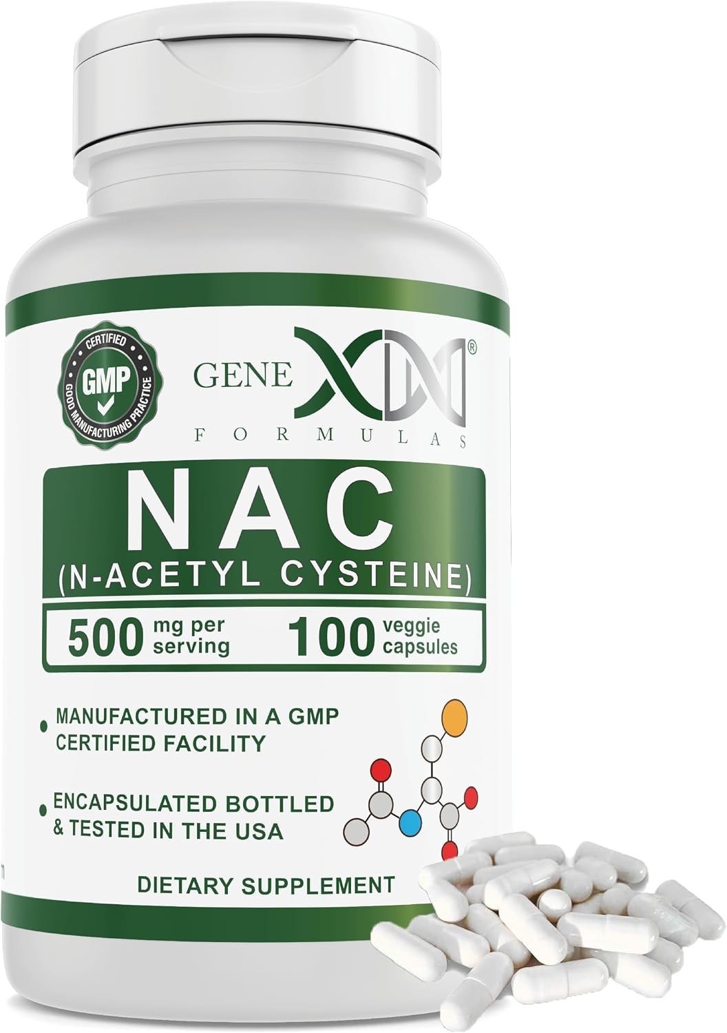 Genex NAC 500mg – 3- Liver & Antioxidant Support
