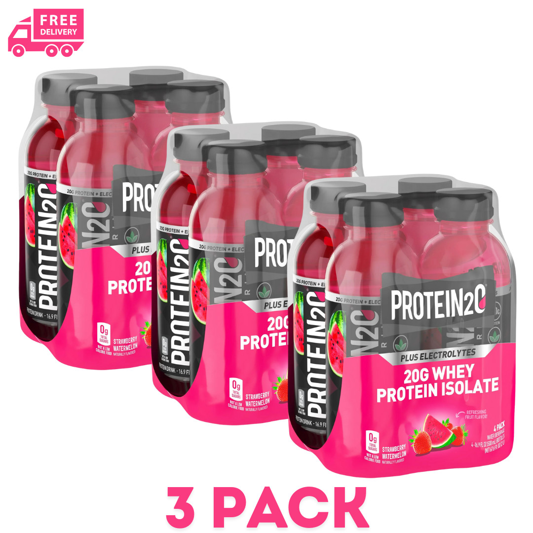 Protein2o 20g Whey Protein Infused Water Plus Electrolytes, Strawberry Watermelo